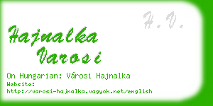 hajnalka varosi business card